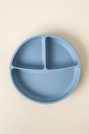 Тарілка секційна на присосці Simply, Сіра