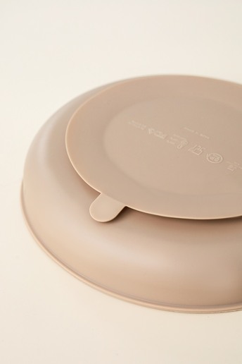 Тарілка секційна на присосці Simply, Коричнева - фото 2