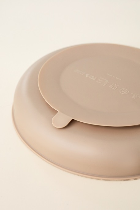 Тарелка секционная на присоске Simply, Коричневая - фото 2