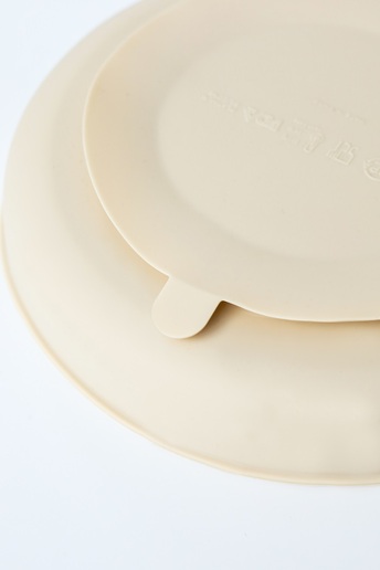 Тарілка секційна на присосці Simply, Бежева - фото 2