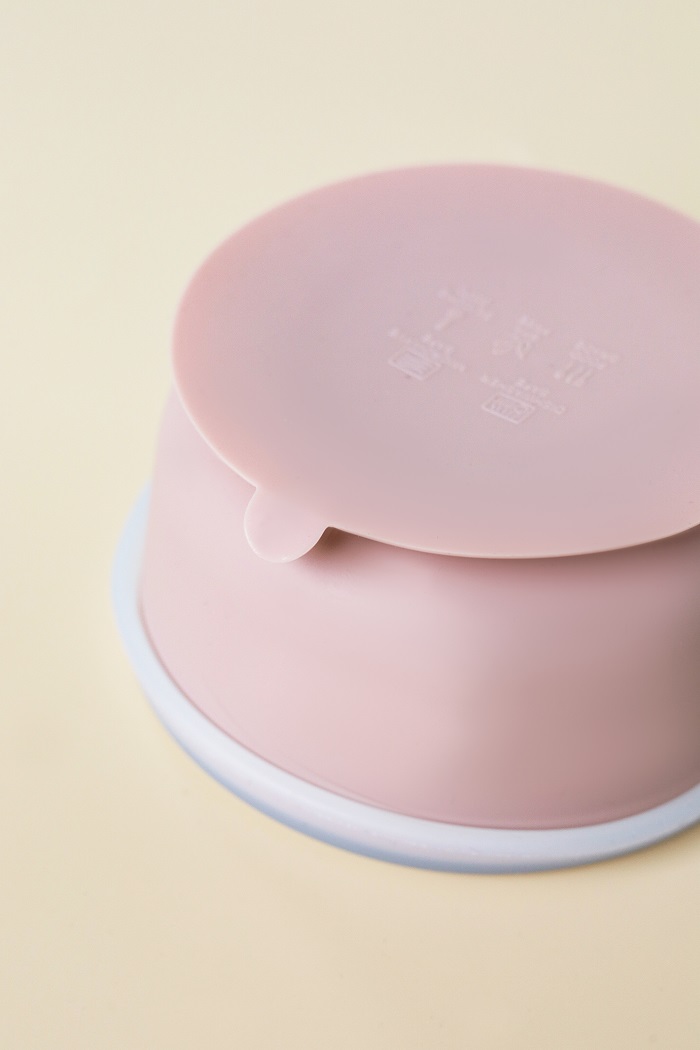 Тарілка на присосці з кришкою Simply, Рожева - фото 2