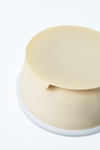 Тарілка на присосці з кришкою Simply, Бежева - фото 2