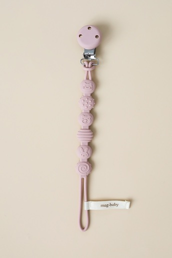 Тримач для пустушки та гризуна Simply, Рожевий