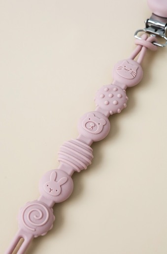 Тримач для пустушки та гризуна Simply, Рожевий - фото 3