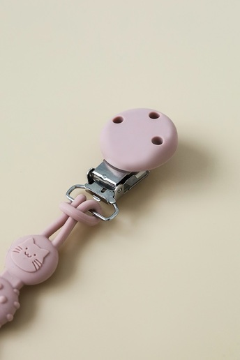 Тримач для пустушки та гризуна Simply, Рожевий - фото 1