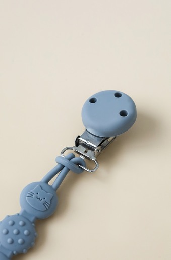 Тримач для пустушки та гризуна Simply, Сірий - фото 1