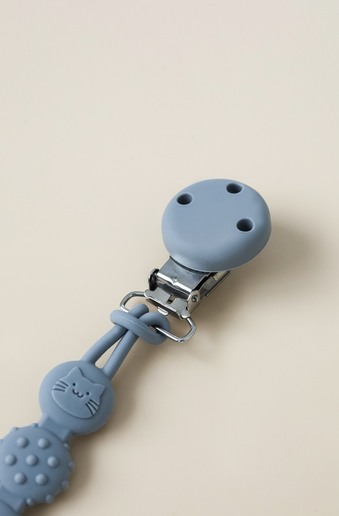 Тримач для пустушки та гризуна Simply, Сірий - фото 1