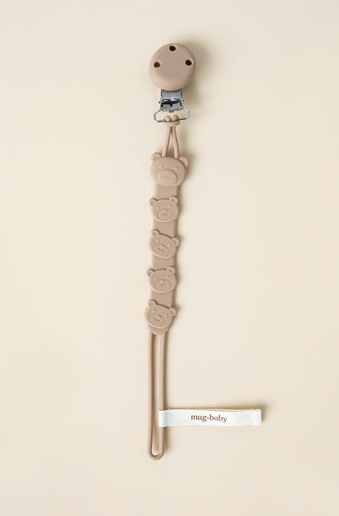 Тримач для пустушки та гризуна Simply, Коричневий