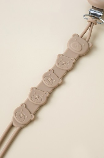 Тримач для пустушки та гризуна Simply, Коричневий - фото 3