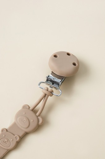 Тримач для пустушки та гризуна Simply, Коричневий - фото 1