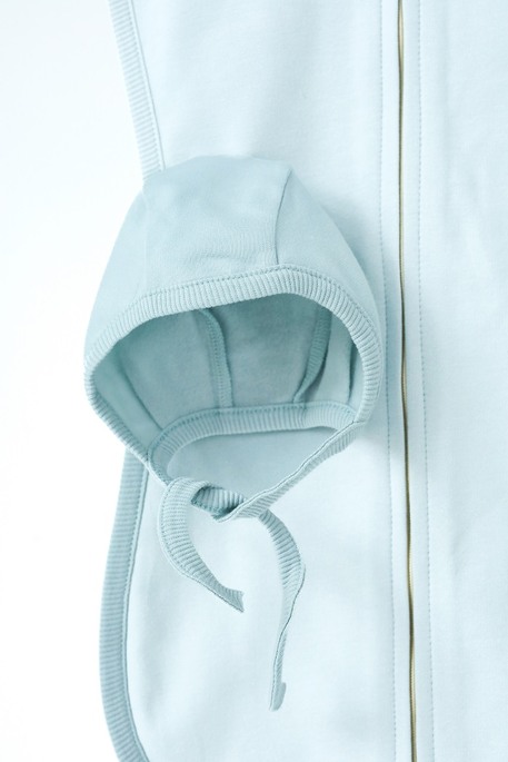 Утеплена євро пелюшка на блискавці з шапочкою Cozy, Сиза - фото 5