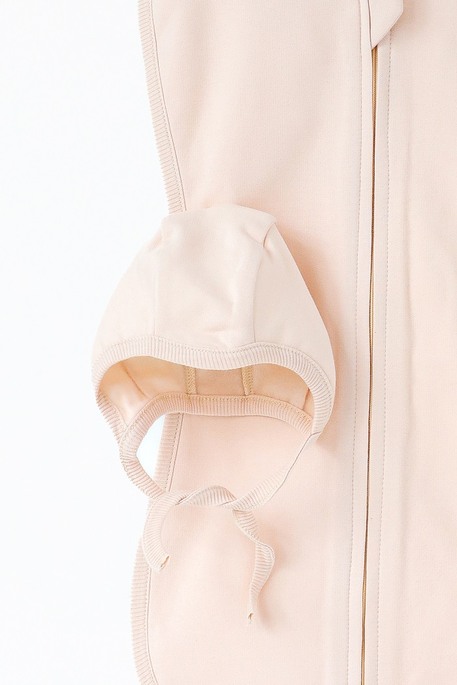 Утепленная евро пеленка на молнии с шапочкой Cozy, Сливочная - фото 5