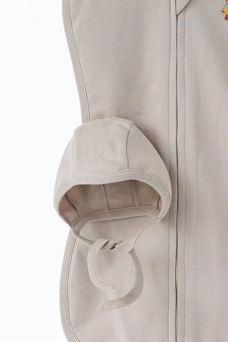 Утепленная евро пеленка на молнии с шапочкой Cozy, Мокко - фото 5