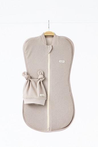 Євро пелюшка на блискавці з шапочкою Honey, Мокко