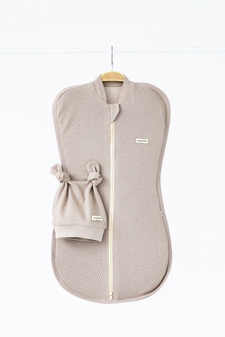 Евро пеленка на молнии с шапочкой Honey, Мокко