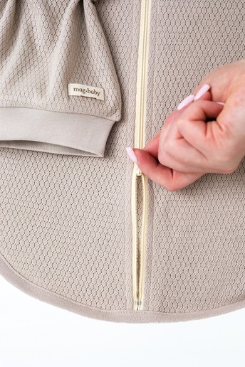 Євро пелюшка на блискавці з шапочкою Honey, Мокко - фото 3