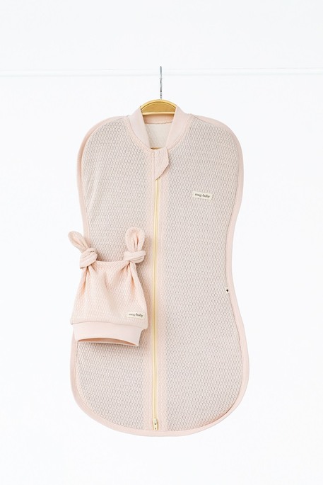 Евро пеленка на молнии с шапочкой Honey, Сливочная