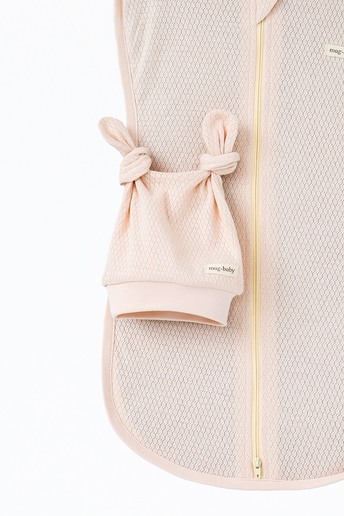 Євро пелюшка на блискавці з шапочкою Honey, Вершкова - фото 3