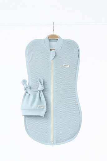 Євро пелюшка на блискавці з шапочкою Honey, Сиза