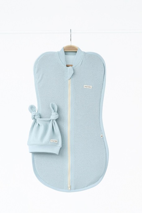 Евро пеленка на молнии с шапочкой Honey, Сизая