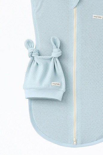 Євро пелюшка на блискавці з шапочкою Honey, Сиза - фото 3