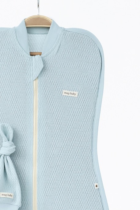 Евро пеленка на молнии с шапочкой Honey, Сизая - фото 4