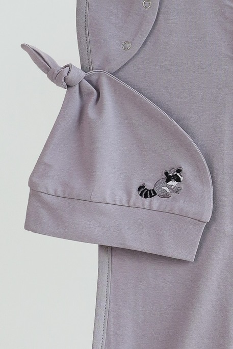 Безразмерная пеленка на молнии с шапочкой Каспер, Енот - фото 4