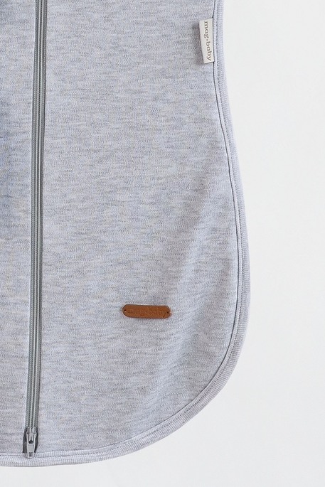 Евро пеленка на молнии с шапочкой, Серый меланж - фото 5