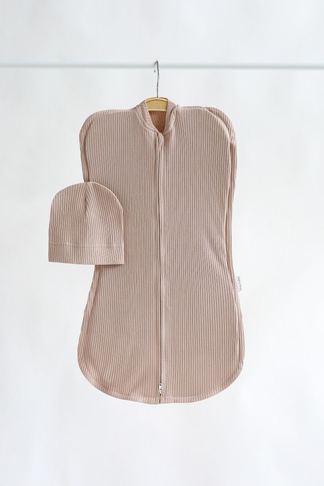 Євро пелюшка на блискавці з шапочкою Strip, Мокко