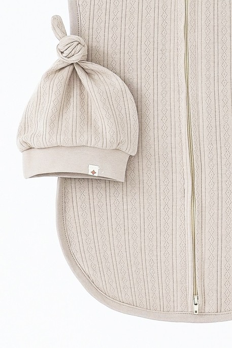 Євро пелюшка на блискавці з шапочкою Trudy, Мокко - фото 6