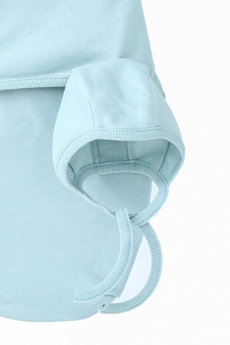 Утеплена євро пелюшка на липучках з шапочкою Cozy, Сиза - фото 4