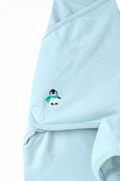 Утеплена євро пелюшка на липучках з шапочкою Cozy, Сиза - фото 3