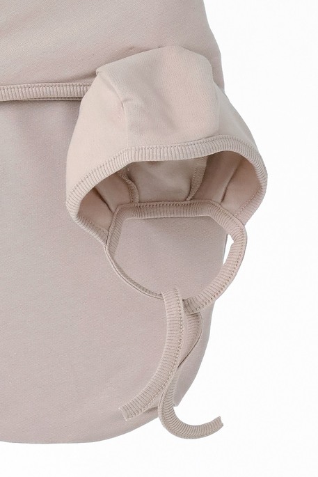 Утепленная евро пеленка на липучках с шапочкой Cozy, Мокко 0-3 мес. - фото 3
