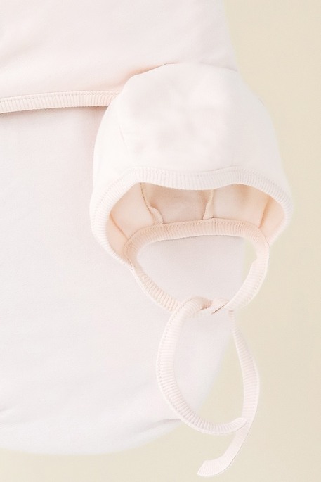 Утепленная евро пеленка на липучках с шапочкой Cozy, Сливочная - фото 4