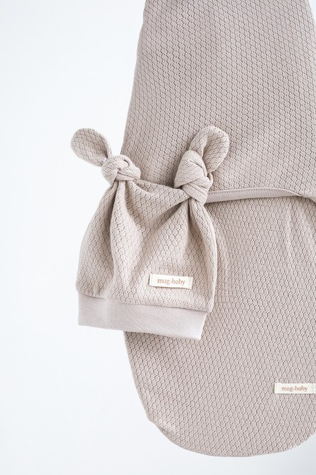 Евро пеленка на липучках с шапочкой Honey, Мокко - фото 2