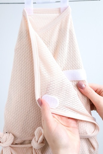 Євро пелюшка на липучках з шапочкою Honey, Вершкова - фото 1