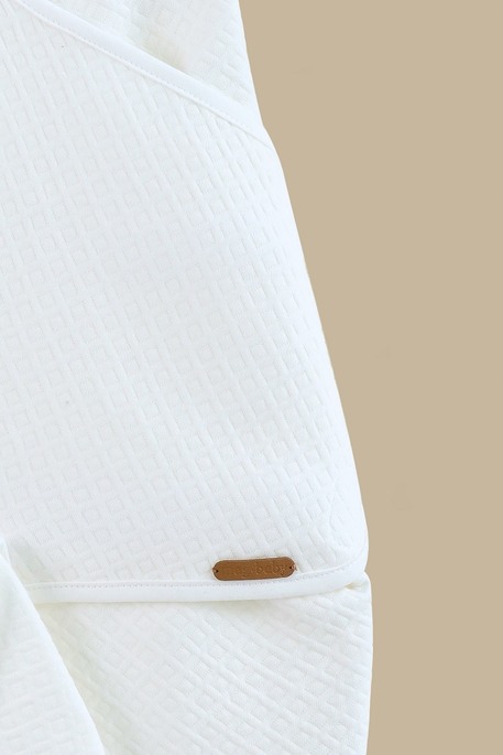 Евро пеленка на липучках с шапочкой Капитоне, Молочная - фото 2