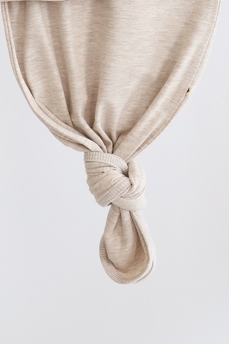 Безразмерная пеленка на липучках с шапочкой Каспер, Бежевая - фото 4