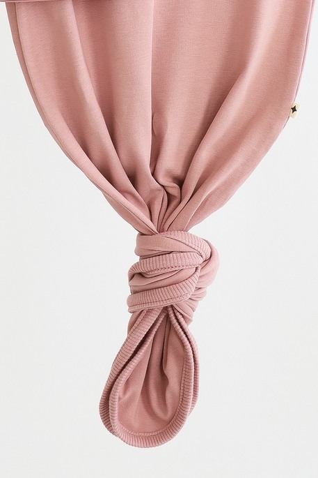 Безразмерная пеленка на липучках с шапочкой Каспер, Пыльная роза - фото 3