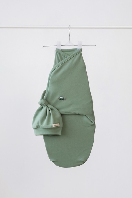 Евро пеленка на липучке с шапочкой Purl, Машинка