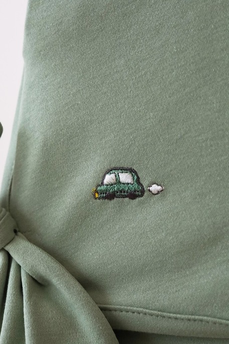 Евро пеленка на липучке с шапочкой Purl, Машинка - фото 2