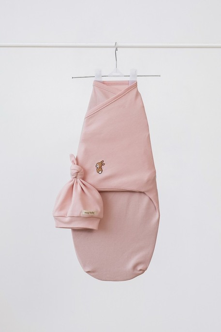 Евро пеленка на липучках с шапочкой Purl, Зайчик