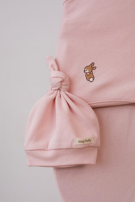 Евро пеленка на липучках с шапочкой Purl, Зайчик - фото 1