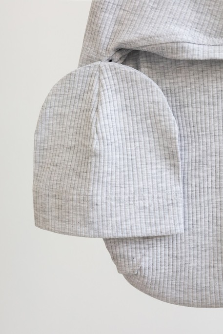 Евро пеленка на липучках с шапочкой Strip, Серая - фото 3