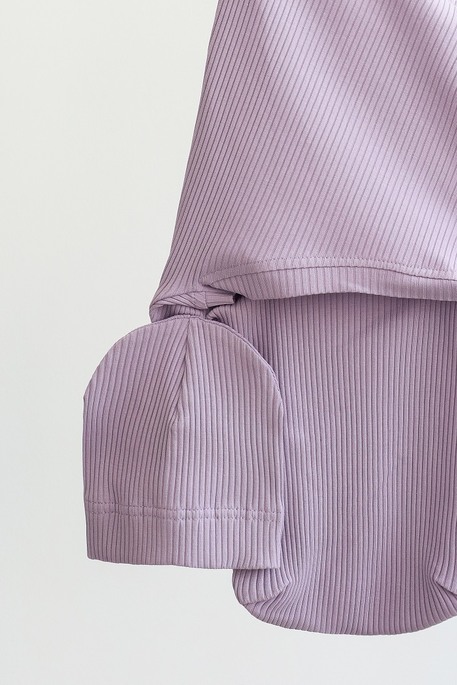 Євро пелюшка на липучках з шапочкою Strip, Бузкова - фото 3