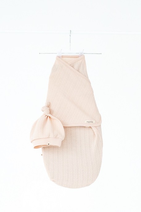 Евро пеленка на липучках с шапочкой Trudy, Светло-розовая