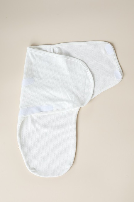 Євро пелюшка на липучках з шапочкою Trudy, Світло-молочна - фото 1