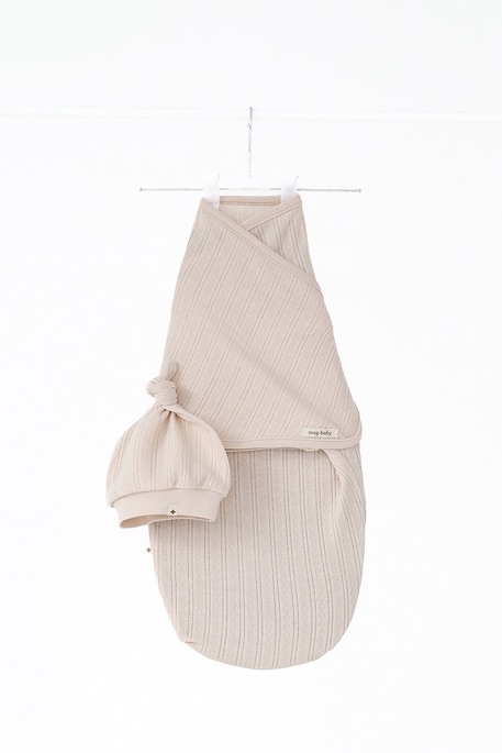 Евро пеленка на липучках с шапочкой Trudy, Мокко