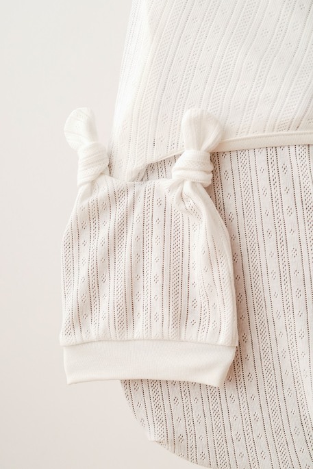 Евро пеленка на липучках с шапочкой Wind, Молоко - фото 3