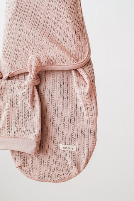 Евро пеленка на липучках с шапочкой Wind, Пудровая - фото 2